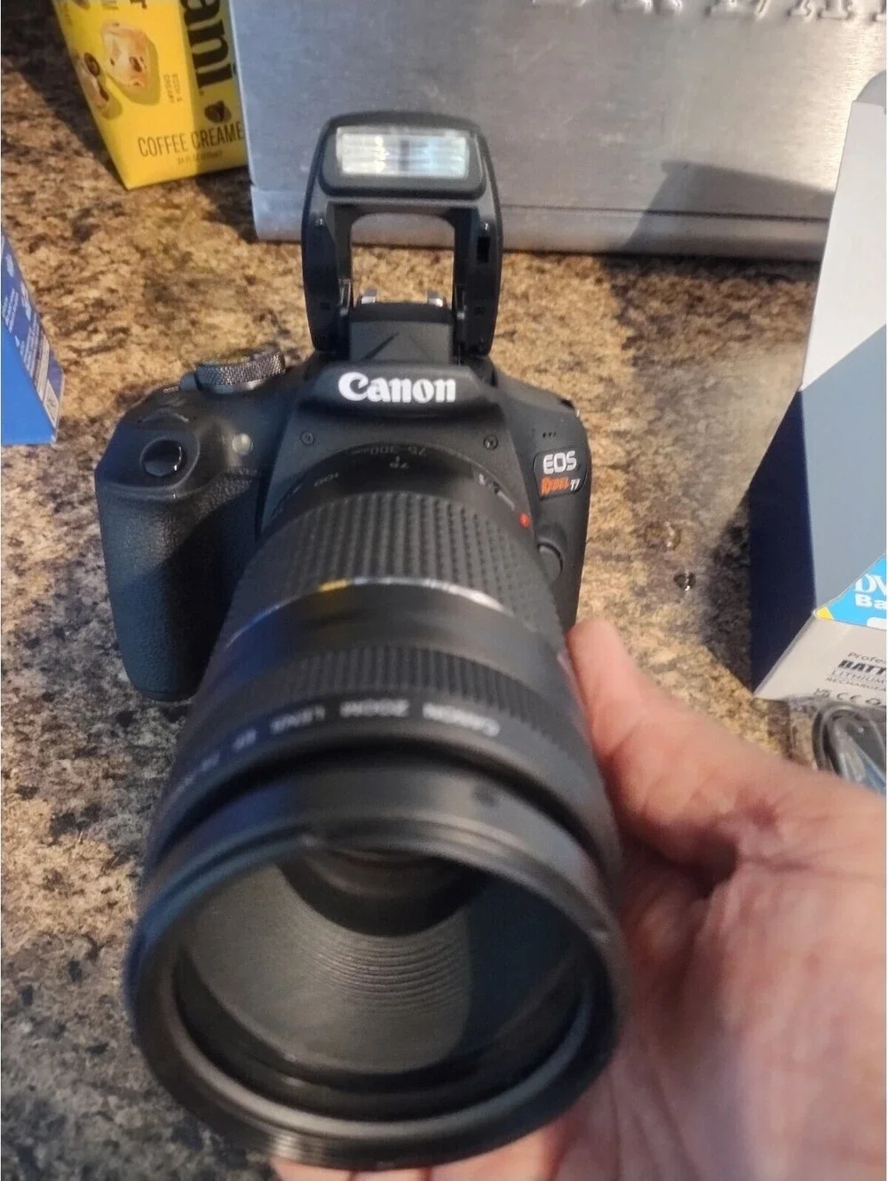Canon EOS Rebel T7 24.1MP Digital Camera with Two new Batteries and charger